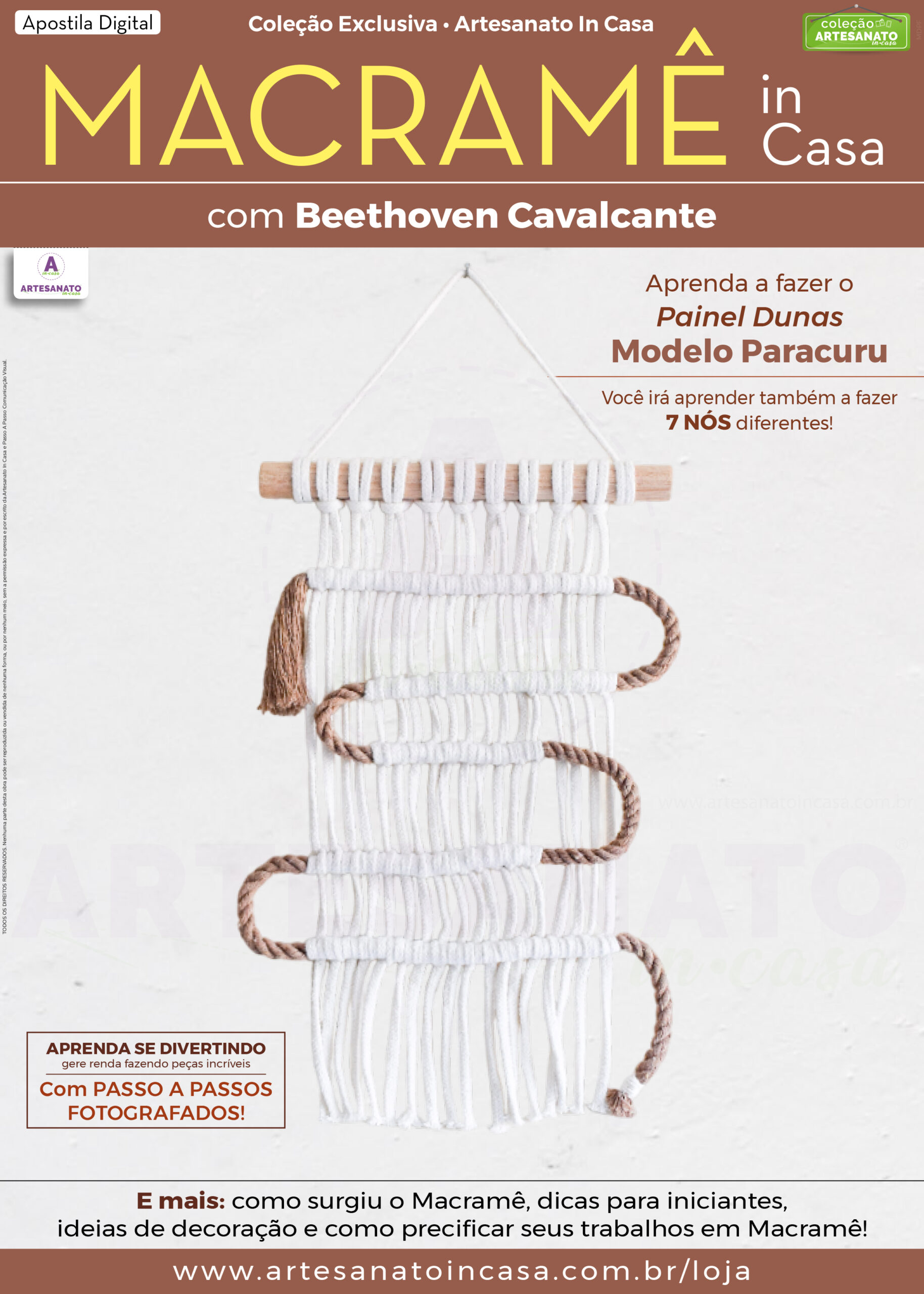 Apostila Digital – Macramê in Casa com Beethoven Cavalcante – Painel Dunas (Paracuru)