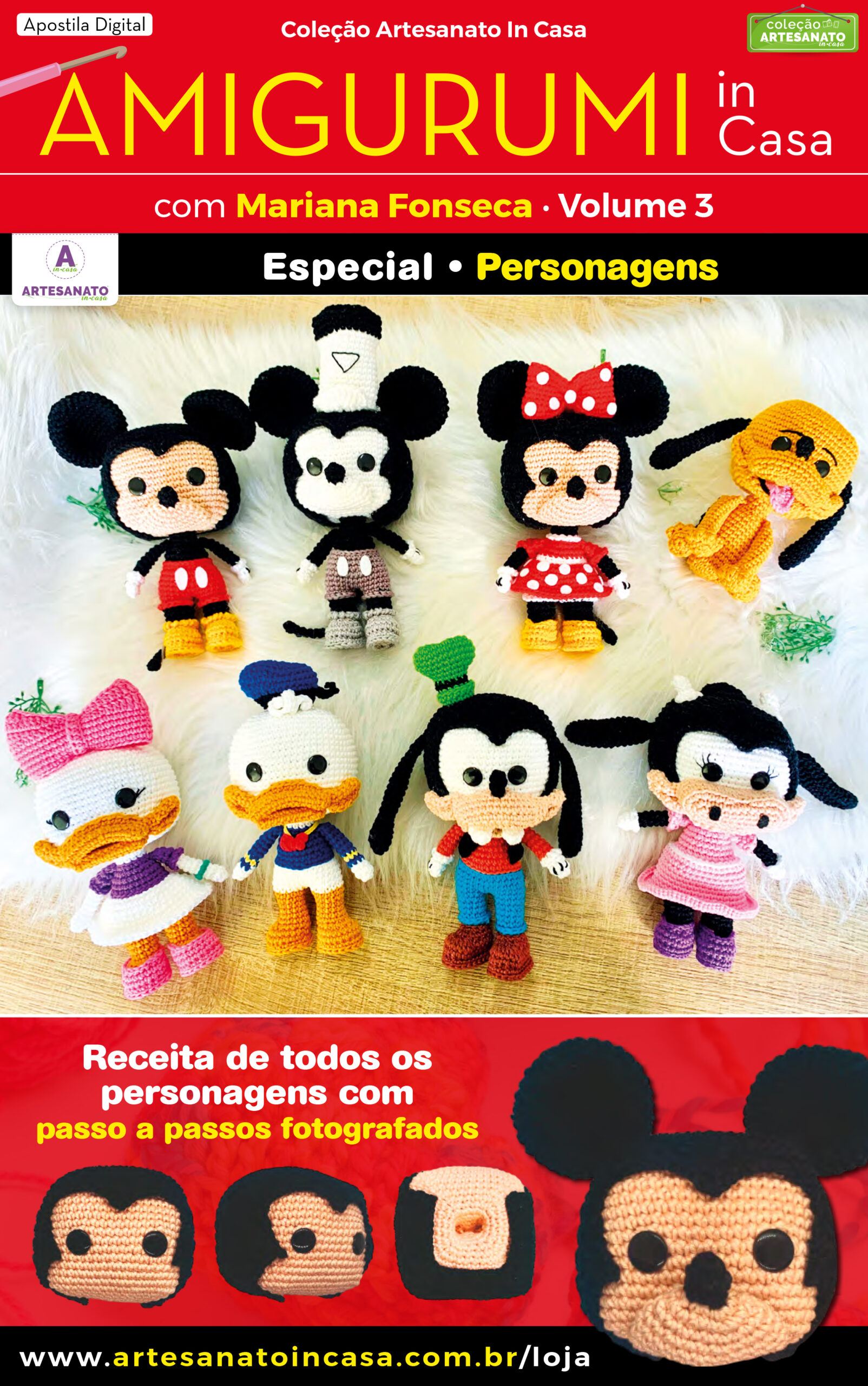 Apostila Digital AMIGURUMI in Casa – Especial Personagens