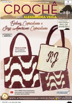 Apostila Digital: Alessandra Veiga – TURCA Croche Rio - Ecobag e Jogo Americano Copacabana