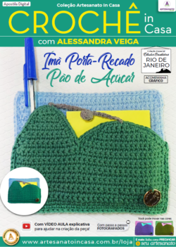Apostila Digital: Alessandra Veiga – TURCA Croche Rio - Imã Porta Recado Pão de Açúcar