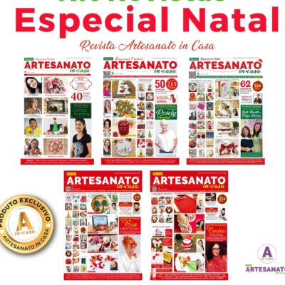 Kit 5 Revistas Artesanato In Casa – Especial de Natal – VERSÃO DIGITAL