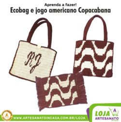 Apostila Digital: Alessandra Veiga – TURCA Croche Rio - Ecobag e Jogo Americano Copacabana - Imagem 2
