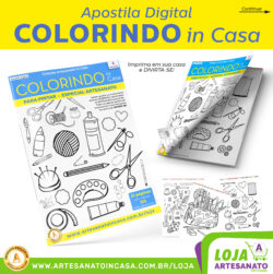 Apostila Digital COLORINDO in Casa - Tema Artesanato