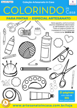Apostila Digital COLORINDO in Casa - Tema Artesanato - Imagem 4
