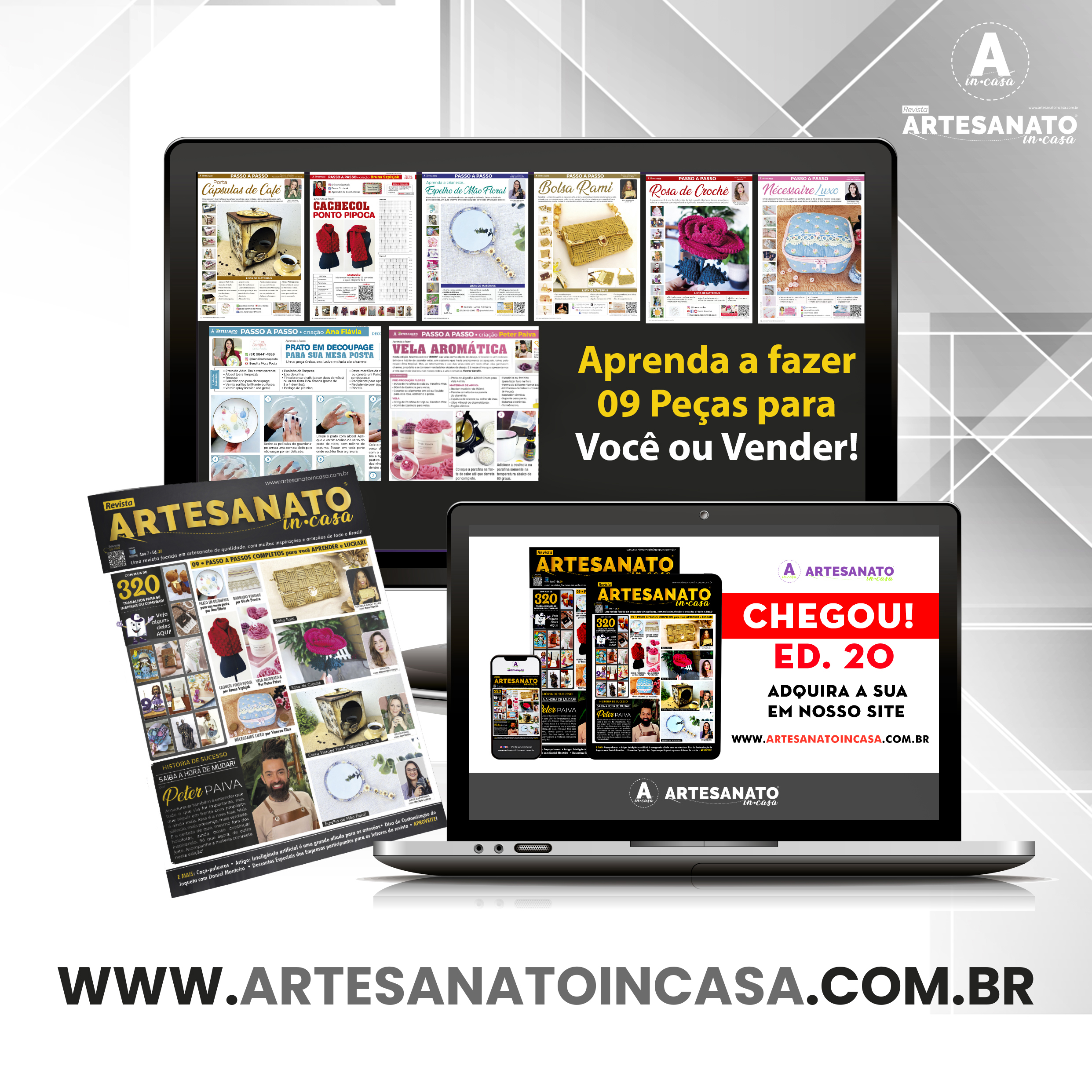 Revista Artesanato In Casa Ed. 20 – VERSÃO DIGITAL - Imagem 2