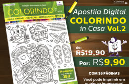 Apostila Digital COLORINDO in Casa Vol. 2 – Tema Artesanato