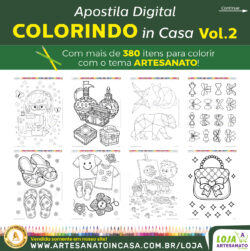 Apostila Digital COLORINDO in Casa Vol. 2 – Tema Artesanato - Imagem 3