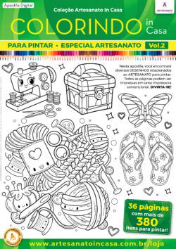 Apostila Digital COLORINDO in Casa Vol. 2 – Tema Artesanato - Imagem 4
