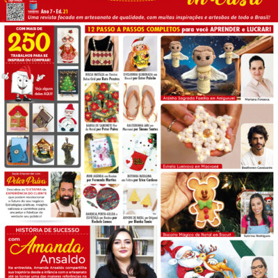 Revista Artesanato In Casa Ed. 21 – Especial de Natal – VERSÃO IMPRESSA (FRETE GRÁTIS)