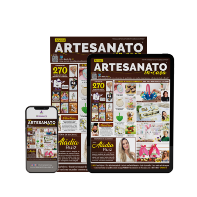 Revista Artesanato In Casa – Edição 22 – VERSÃO DIGITAL + BRINDE Ed. 13 e 16